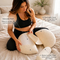 Adjustable Pregnancy Pillow – Better Sleep Without the Bulk
